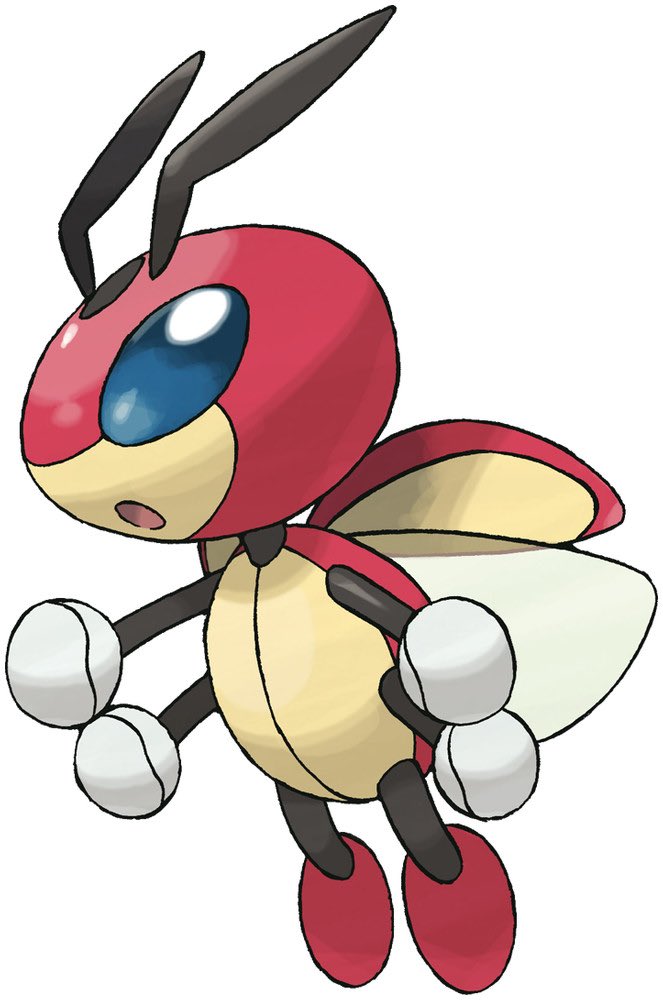 Just when you thought a perfect bug could not be more perfect, Ledian arrives. A cool, confident bug that can punch. Not only can it punch, this flying bug flies! It’s so talented! Like Ledyba, its punchy bug fists are also like cartoon gloves. A perfect design for a perfect bug.