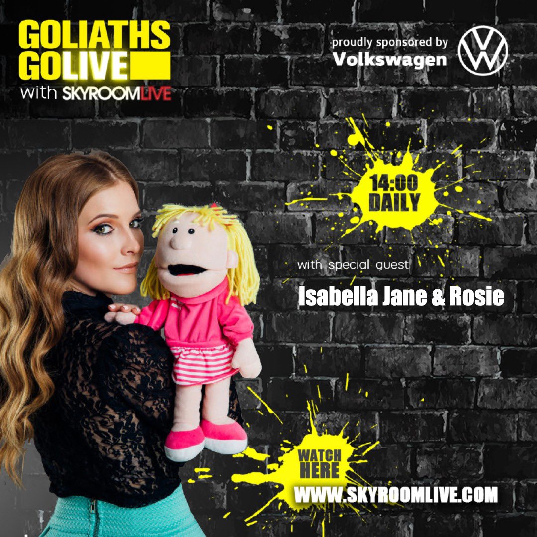International Man of Malawi <a href="/dalisochaponda/">Daliso Chaponda</a> and a hilarious young lady and her little friend <a href="/isabellajaneinc/">Isabella Jane</a> join us live tomorrow on #GoliathsGoLive
If you missed todays episode go to skyroomlive.com
#goliathsgolive
#skyroomlive
#theshowmustgoon
#alonetogether