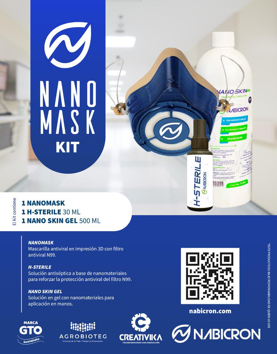 CANACINTRA_Leon's tweet photo. #SeguimosActivos |Conoce las mascarillas impresas en 3d con nanotecnología que Nabicron y #CREATIVIKA han desarrollado.

Puedes conseguir la tuya en: https://t.co/k26U4lTxfz https://t.co/NwzF5R0diK