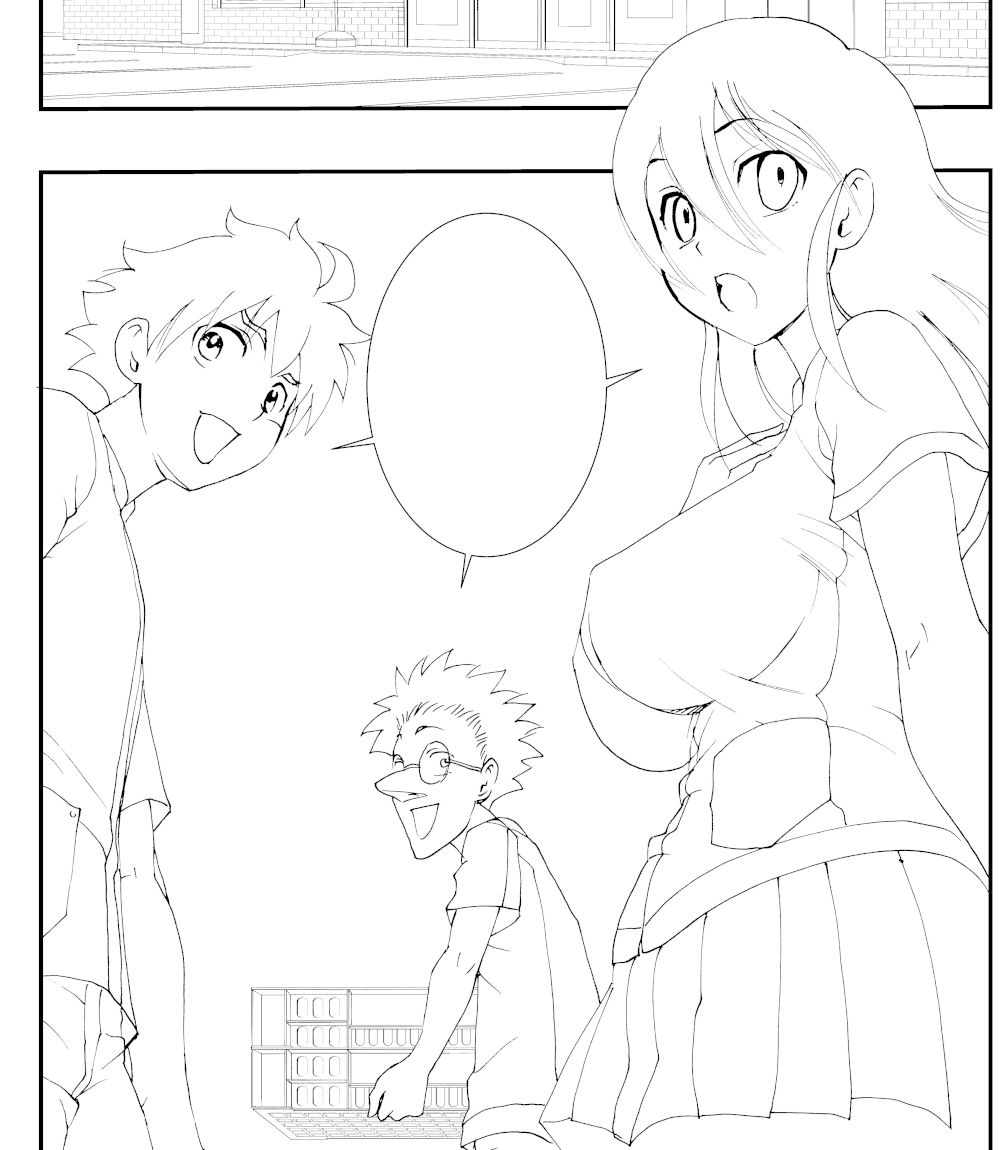 カラー線画(*'ω`*) #君は008 #漫画 