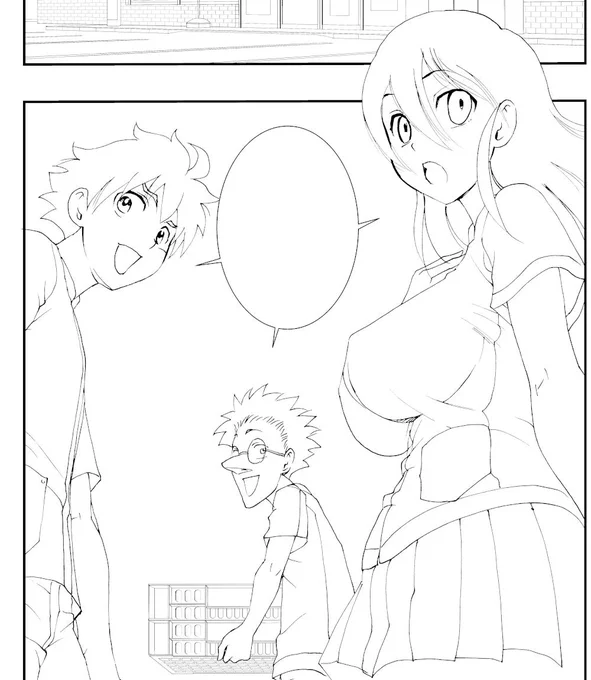 カラー線画(*'ω`*) #君は008 #漫画 