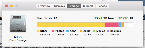 4vandalls's tweet photo. @AppleSupport @AppleSupport  -- 
Thank you for this.  However, the "manage" button is not available to me.
How can I remove the "other" data from my Mac without this option?
Thanks for your help. https://t.co/hwSbm7dNOl