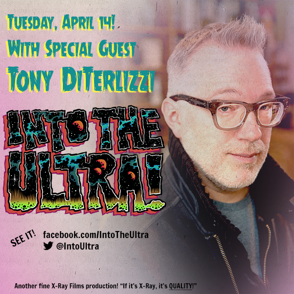 IntoUltra's tweet photo. TOMORROW! Artist &amp; author @TonyDiTerlizzi will be our guest on Into The Ultra! He'll be talking about his D&amp;D and Planescape work. Into the Ultra: Ep. 1 drops April 14 at 12:01 a.m. EST! Link will be posted here. #DnD #fantasyart #dungeonsanddragons #dndart #dnd5e #intotheultra https://t.co/kDOj8r58Il