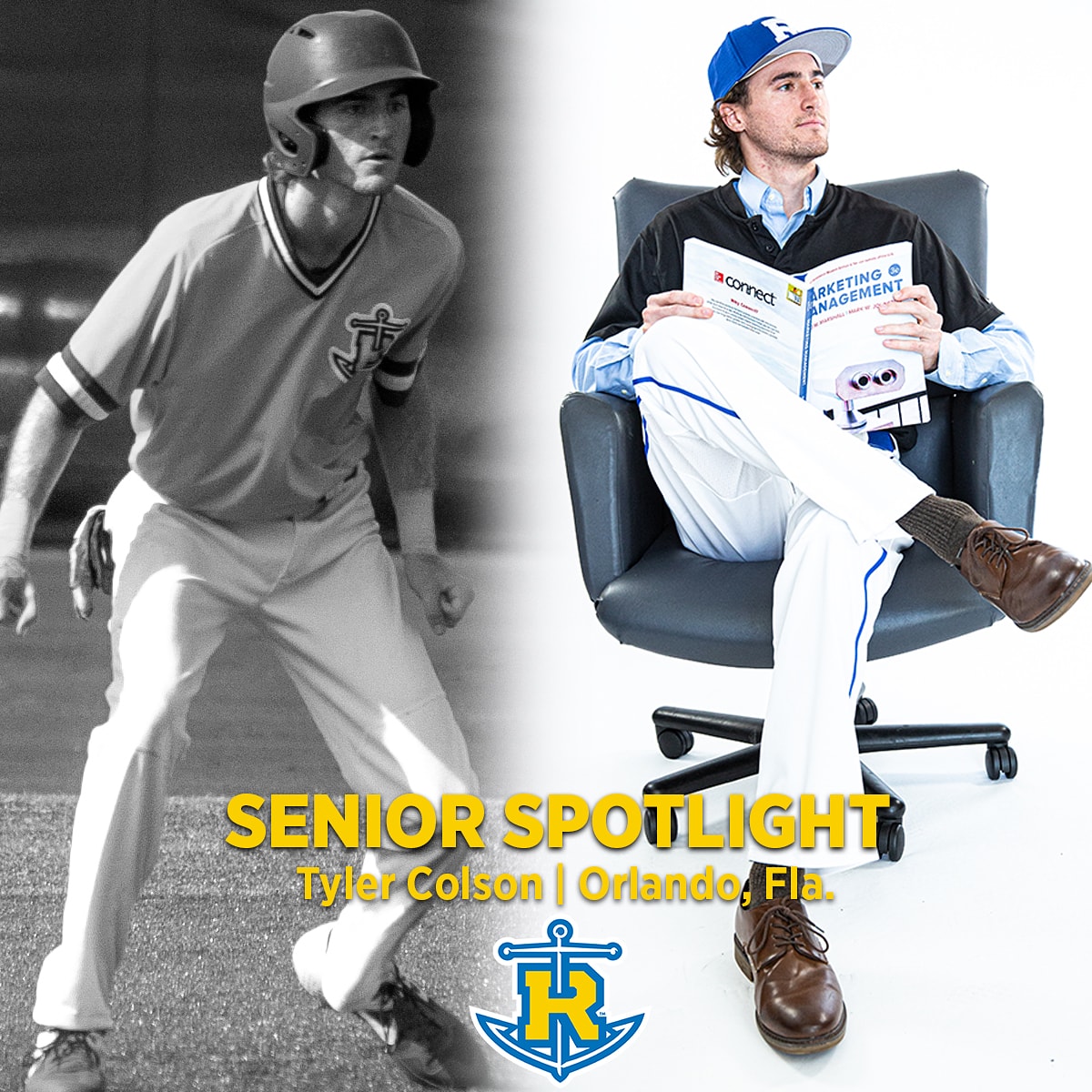 Rollins Baseball (@rollinsbaseball) on Twitter photo #9 Tyler Colson | SS | Orlando, Fla.
In Tyler's first career start on Feb. 15, he recorded his first hit, run, and stolen base in a Tars win. He followed that up with a multi-hit game the next day. He finished the season with three runs, 2 steals and a 1.000 fielding percentage #9 Tyler Colson | SS | Orlando, Fla.
In Tyler's first career start on Feb. 15, he recorded his first hit, run, and stolen base in a Tars win. He followed that up with a multi-hit game the next day. He finished the season with three runs, 2 steals and a 1.000 fielding percentage