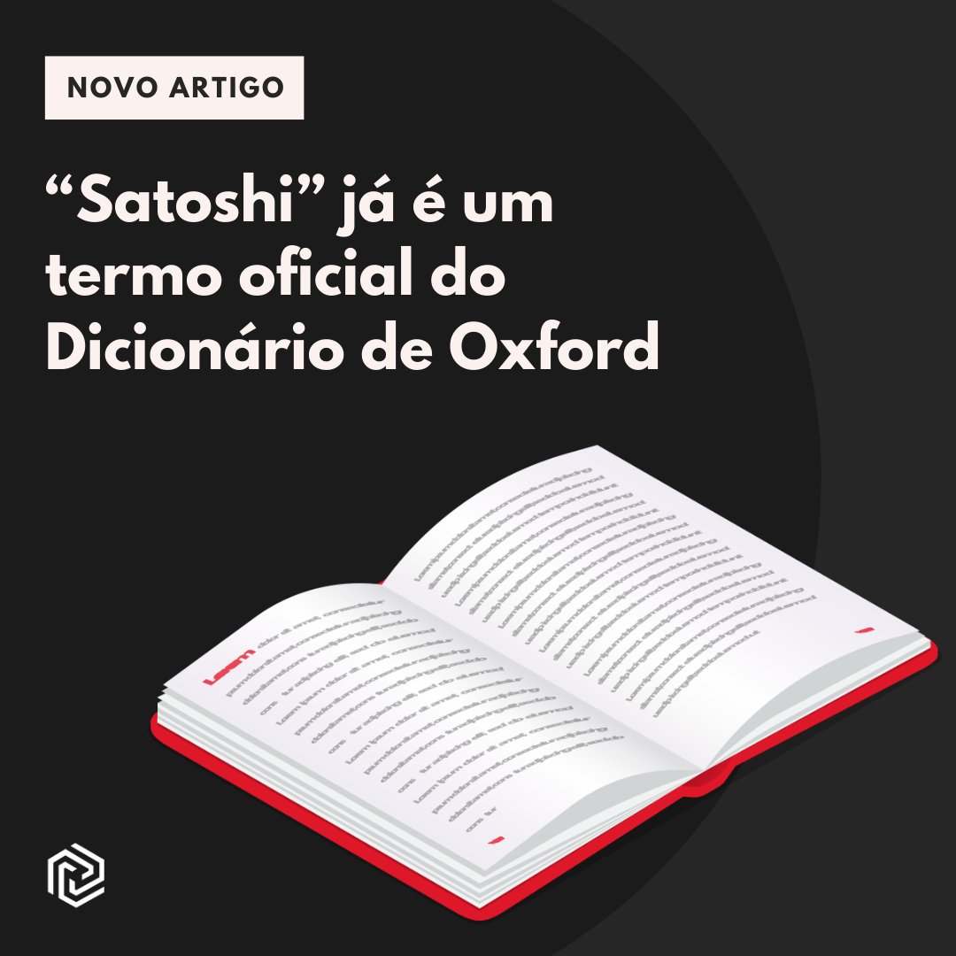 [ARTIGO] Apesar de o termo “satoshi” ser uma palavra relativamente nova, ele já faz parte do vocabulário de traders em todo o mundo e teve seu reconhecimento ao ser considerado como palavra oficial pelo dicionário de Oxford.

Leia mais em nosso blog: bit.ly/satoshi-oxford
