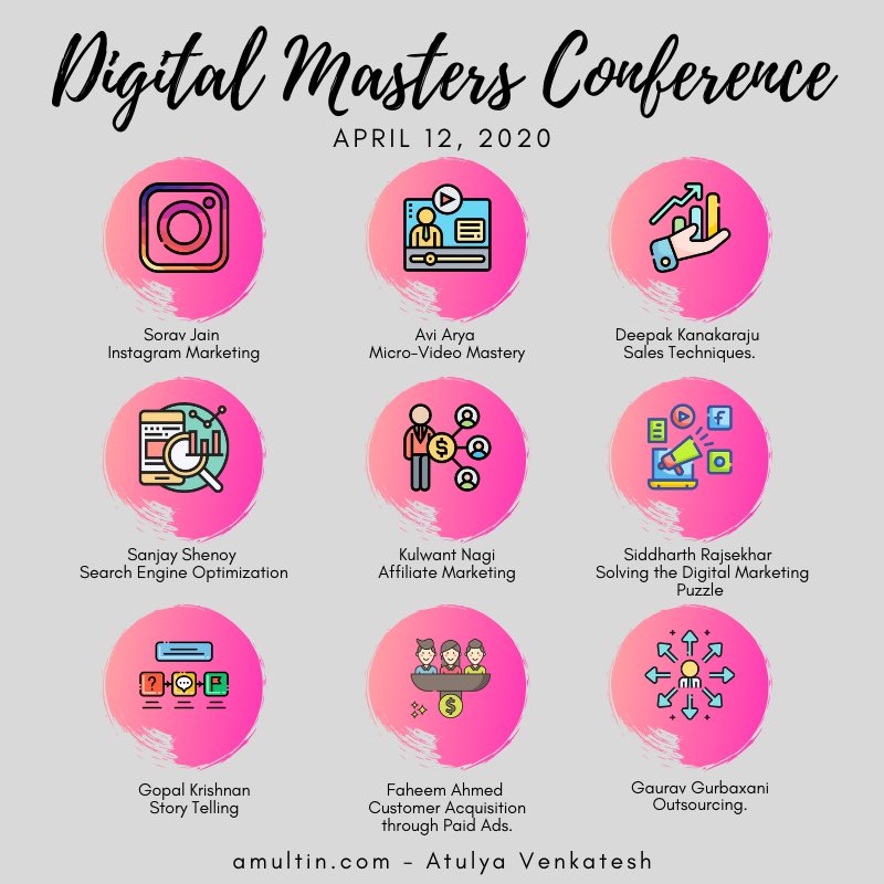 atulyavenkatesh's tweet photo. One blog post wasn’t enough to share about the Digital Masters Conference. Here’s another one!

https://t.co/BE4tmHur33

#DigitalMasterConference #DMCforCorona https://t.co/6DumCQeDuY