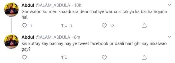 ALAM_ABDULA's tweet photo. Aesay harami log hain,ik tweet mna ki thi utha kr dono upload krden. https://t.co/iJikZKACe2