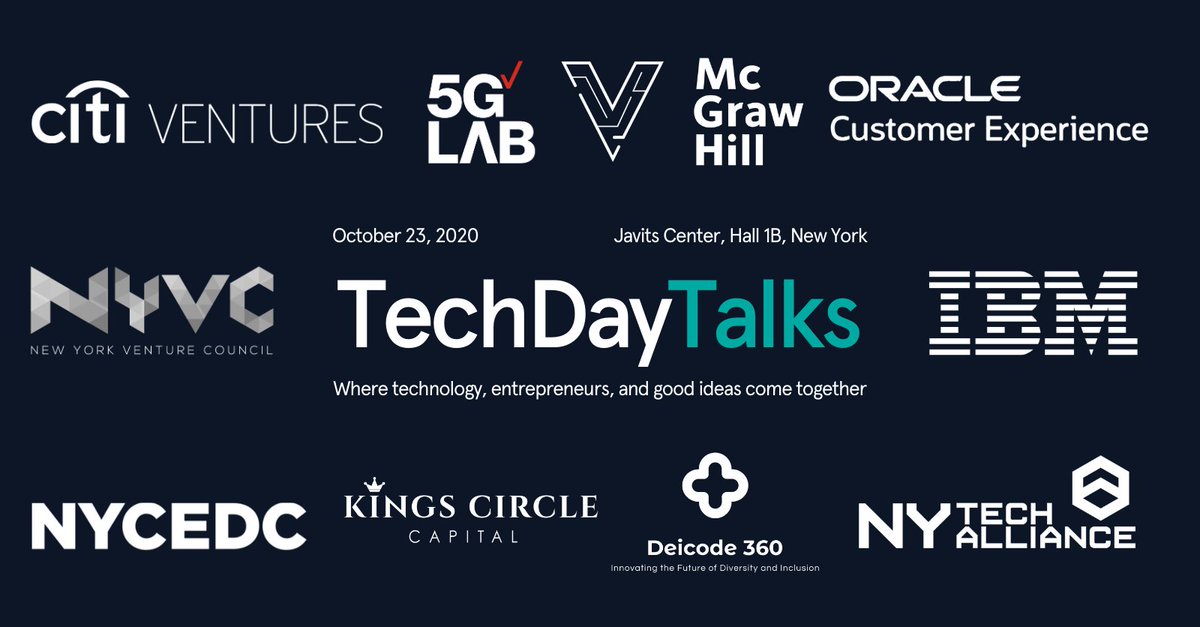 TechDayHQ's tweet image. Attending #TechDay? Don’t forget to register for a #TechDayTalks pass! These 15-minute sessions focus on industry hot topics such as #diversity, #blockchain and #cryptocurrency, ethics in AI, and more! Register for a pass here: techdayhq.com/new-york/atten…