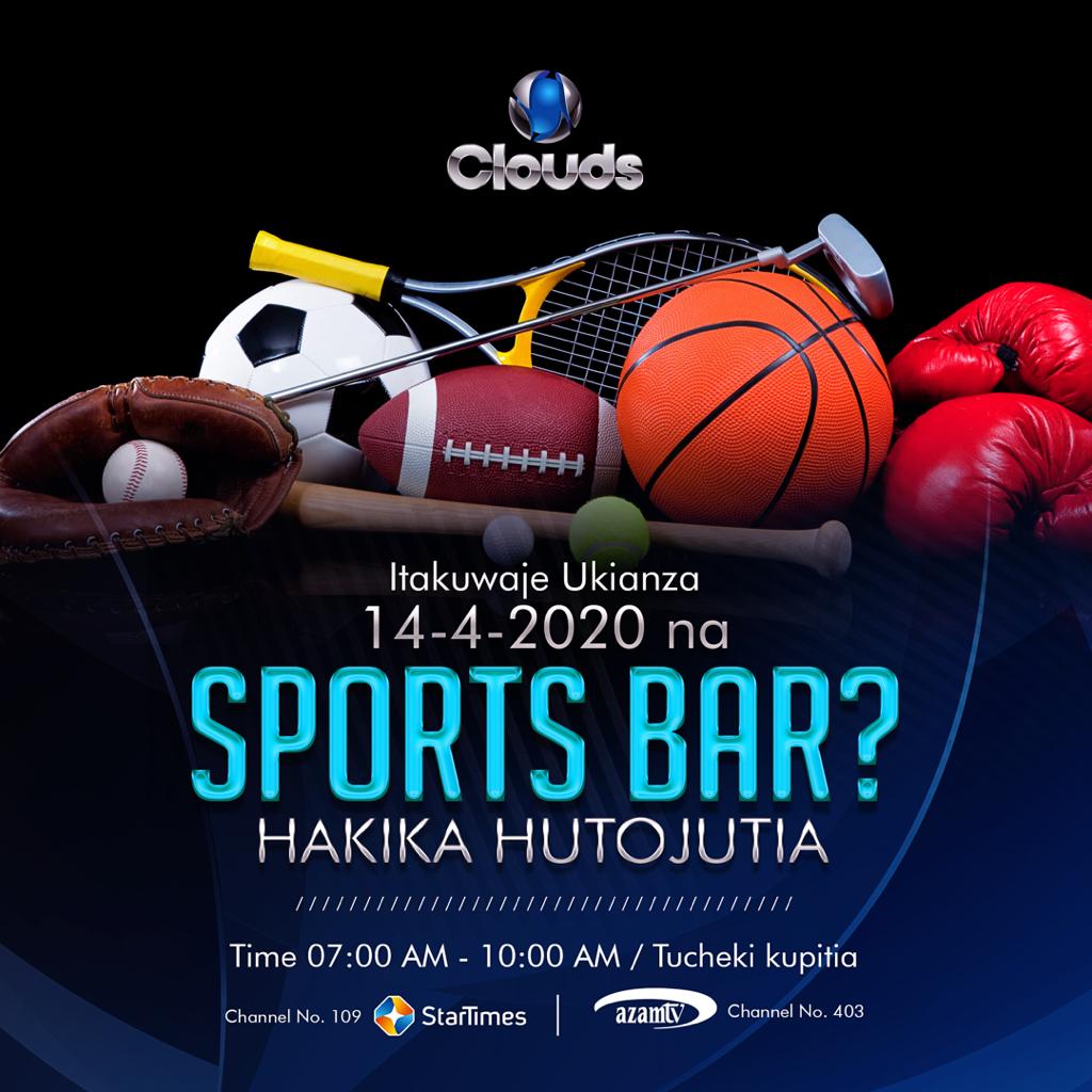 CloudsMediaLive's tweet photo. Sports Bar ya Clouds TV kesho inapindua meza LIVE kuanzia 7-10am (saa moja asubuhi hadi nne asubuhi) na wachambuzi wako mahiri wa michezo nchini #Hutojutia https://t.co/e3XcwxAdkh