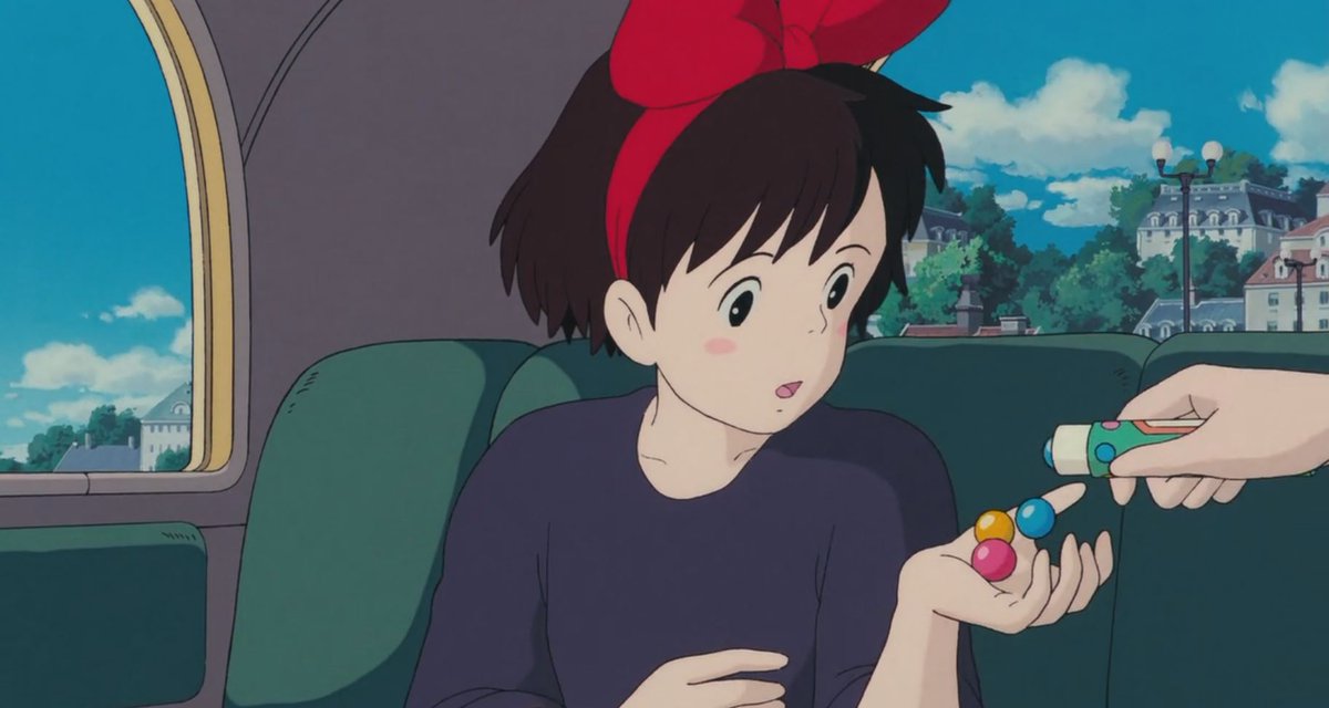 A thread on Ghibli films & how they were probs the 1st things to teach me how wonderful/joyful it can be to look at food.Starting w/ my fave film Kiki's Delivery Service. Each shot may not be highly rendered, but reasons for each food being made is so purposeful & sentimental.