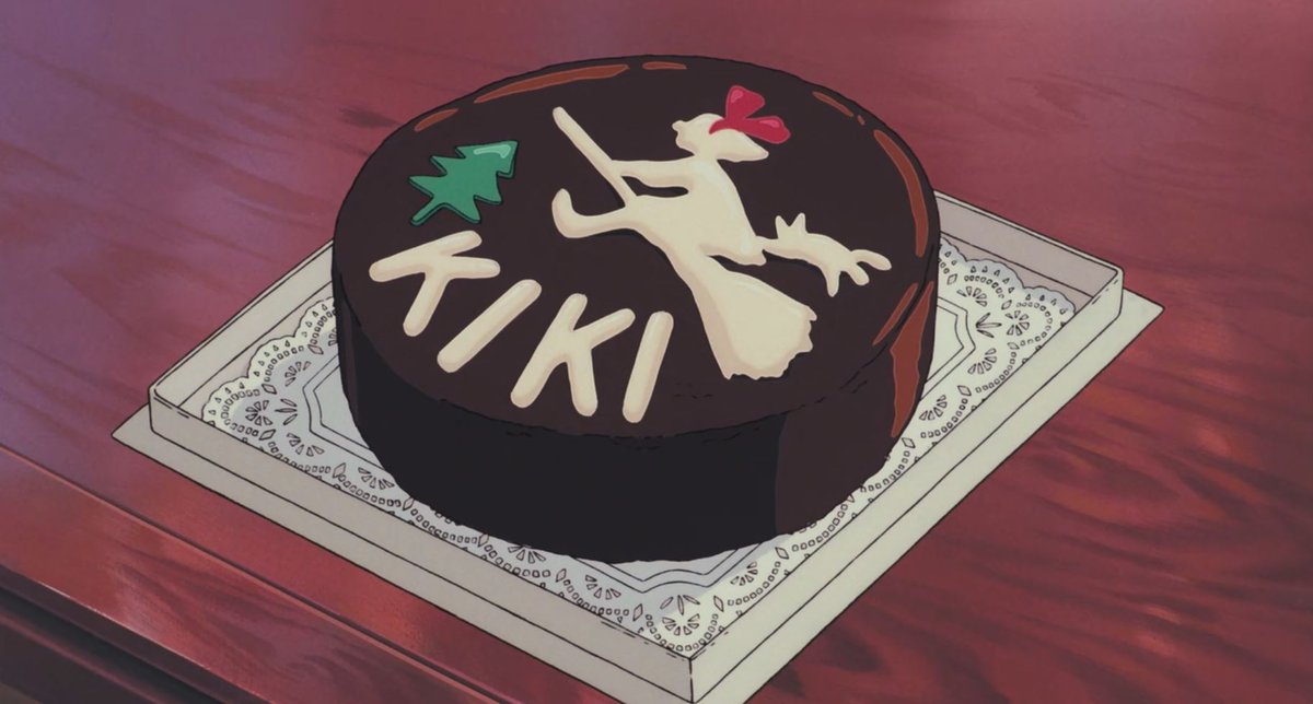 A thread on Ghibli films & how they were probs the 1st things to teach me how wonderful/joyful it can be to look at food.Starting w/ my fave film Kiki's Delivery Service. Each shot may not be highly rendered, but reasons for each food being made is so purposeful & sentimental.
