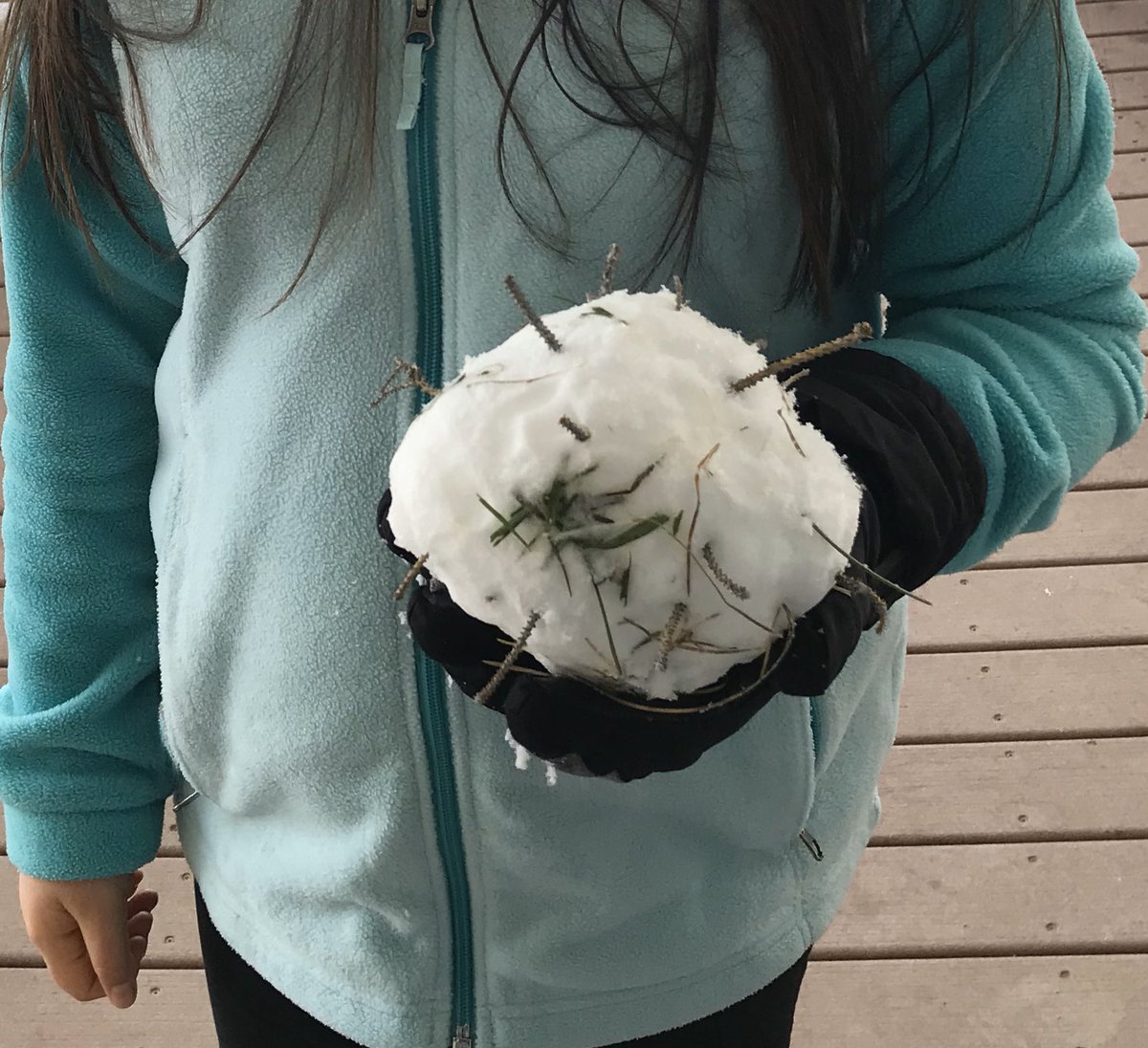 CourtneyWidhalm's tweet photo. Kurri created an ice Covid-19 virus strain sculpture. How creative! #widhalmart @LanderSchools @Fremont1_BCreek https://t.co/dMd8txf634