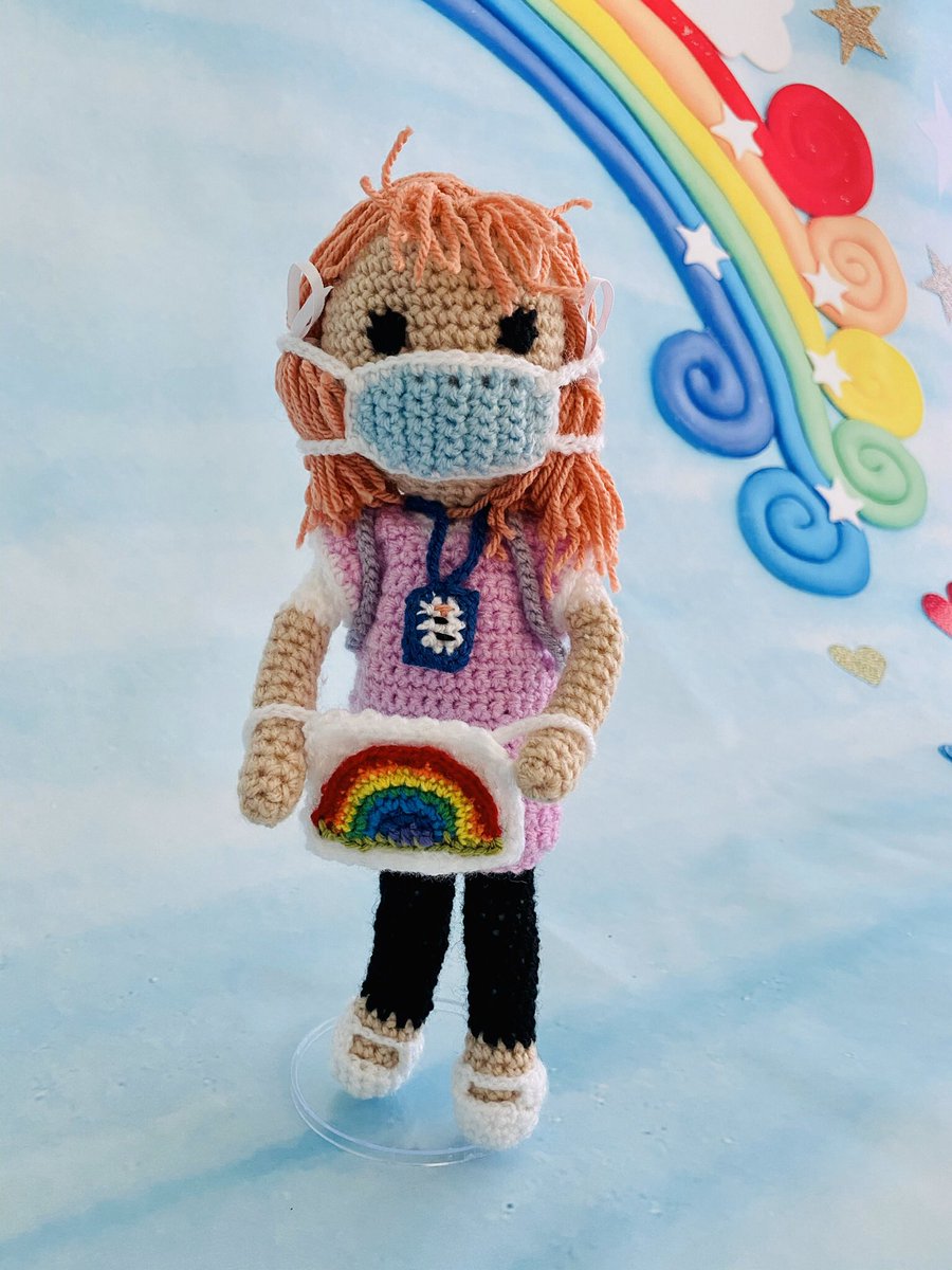 🎉CELEBRATING KEY WORKERS🎉
The Secret Society of Hertford Crafters members have been busy making 34 different key workers in order to celebrate them and thank them. In no particular order here is our first key worker -this is Carrie the careworker