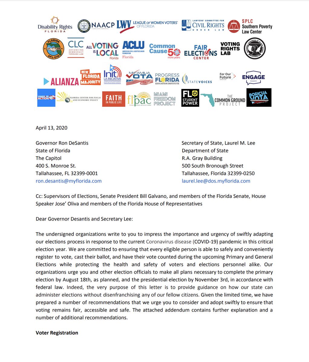 Screenshot of page 1 of the letter. The full text is available within the link in the original tweet.