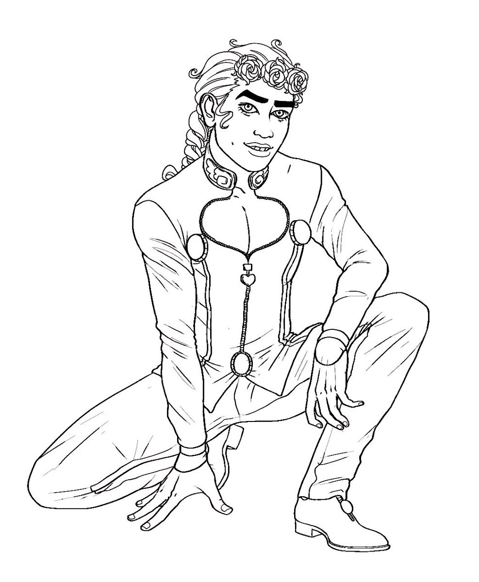 Found an old Giorno lineart that I somehow forgot to finish? I still like it surprisingly so here it is folks, my son boy ?