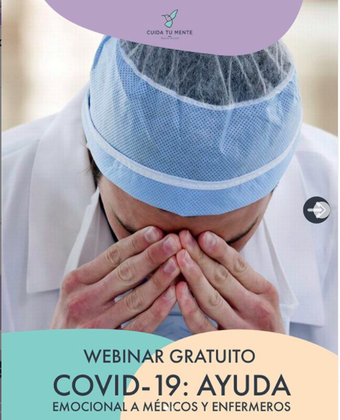 Aportando mi granito de arena, desde mis competencias como psiquiatra, quiero invitar a médicos y enfermeros (a) a un webinar gratuito martes 14/04 8pm escribe cuidatumentecitas@gmail.com 
COVID-19  AYUDA EMOCIONAL-Guia practica
Favor difundir #QuedateEnCasa #COVID2019Ec