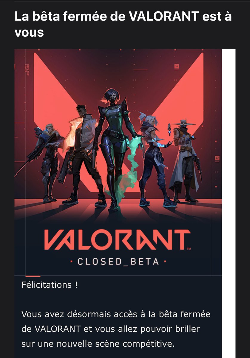 ArnouxDavy's tweet photo. @SolaryTV je vien d’avoir mon accès à la bêta fermer de valorant merci à vous https://t.co/sYQSm8hvNM