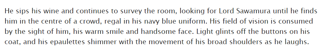 Another nice description of Daichi... gosh the image of Daichi laughing makes me so happy. I always have to describe how handsome he is or I might actually perish