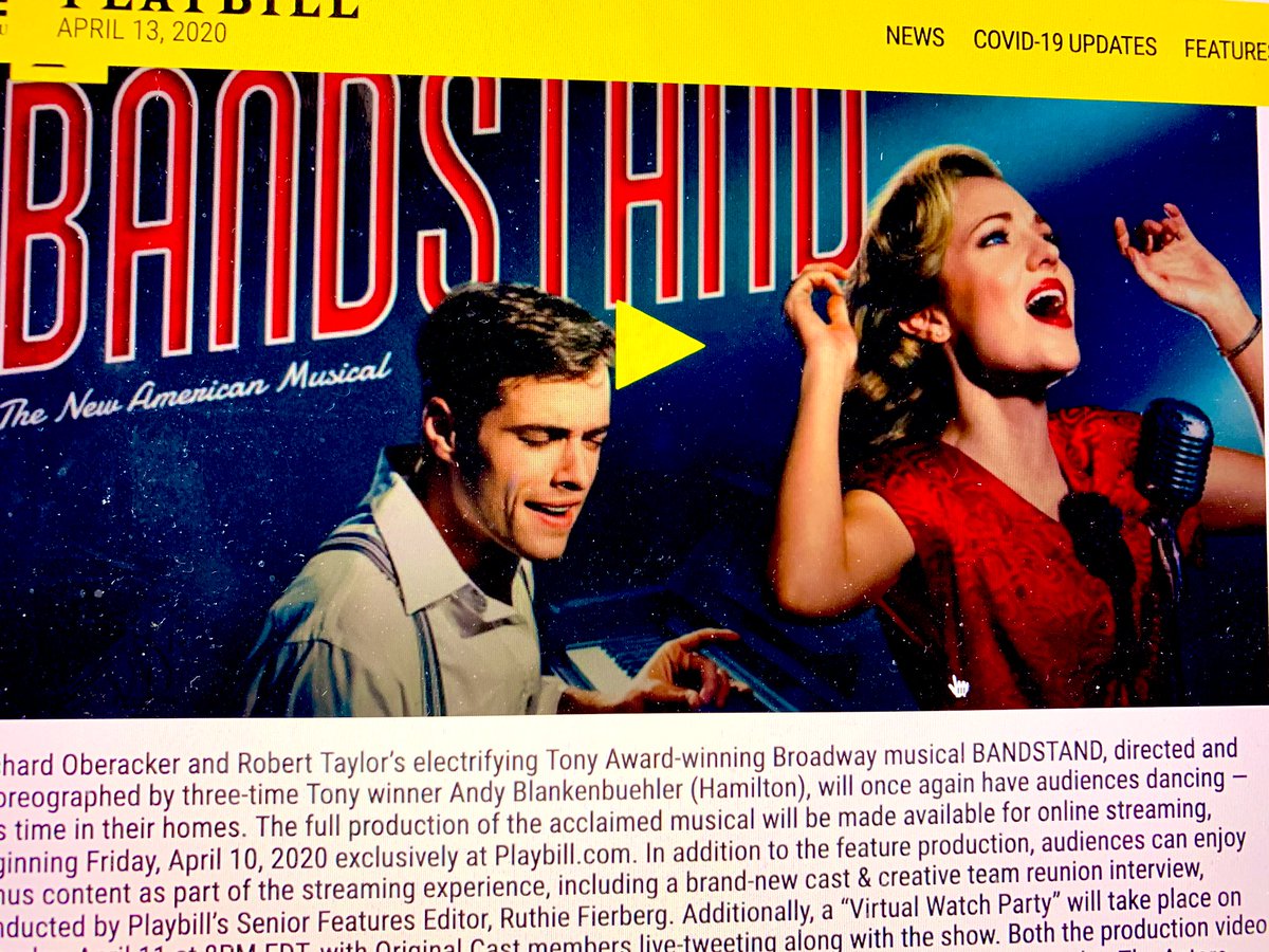 I bought it and I’m sorry I missed the virtual watch party <a href="/LauraOsnes/">Laura Osnes</a> <a href="/ABlankenbuehler/">Andy Blankenbuehler</a> but I will probably livetweet the whole thing sometime between 10pm and Friday it’s so good