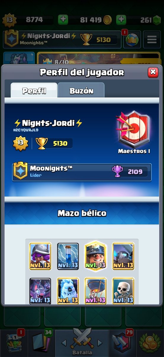 Hoy le digo adios a mi cuenta, después de 3 años con ella le digo adios, fueron grandes momentos que vivi dentro del juego pero todo tiene un fin, gracias a todos los equipos en los que estuve, todos los amigos que forme, grandes momentos que nunca olvidare, Adios Clash Royal❤