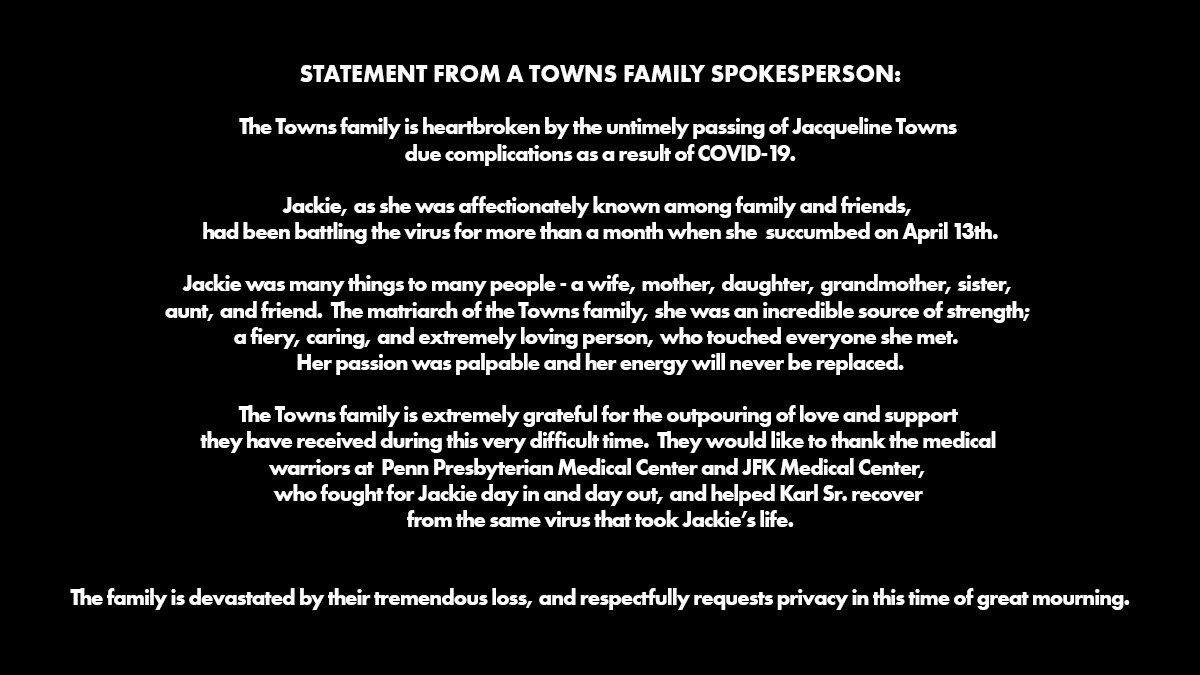 wolvesnobrasil's tweet photo. O Timberwolves divulgou que a mãe do Karl-Anthony Towns não resistiu as complicações do COVID-19 e infelizmente faleceu na manhã desta segunda-feira.
#StayStrongKAT https://t.co/EjqfqqmvOG