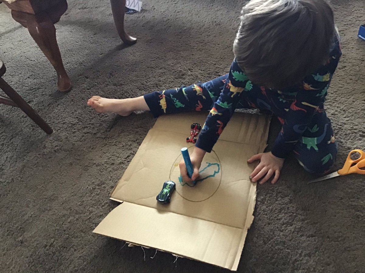 CCalandra3rd's tweet photo. Dominic is really into his preschool game design challenge! All he had to do was plan today, he totally took off and was running! No one could stop him! #tsdpreschoolhomeadventure #hawkhomeadventure @ekeyser3 @HamiltonHawks82 https://t.co/trmV0AuyoB