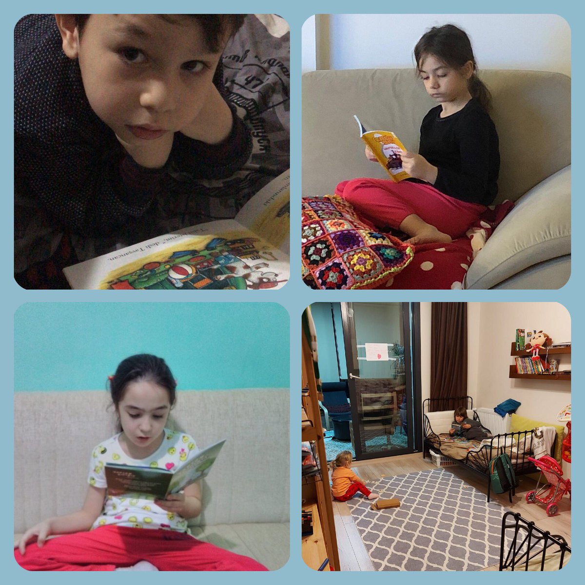 sehapo's tweet photo. “Kitap insanın cebinde taşıdığı bir bahçe gibidir.” Bu yüzden sen hep oku çocuk. Sen okudukça dünya güzelleşecek 🌈 @BanuGeylani @denda_f @DogaOkullari @ozluce_doga #EvdeKalKitaplaKal #dogamevimde #dogakoleji #ozlucedogakoleji https://t.co/PTlvUs0ixS