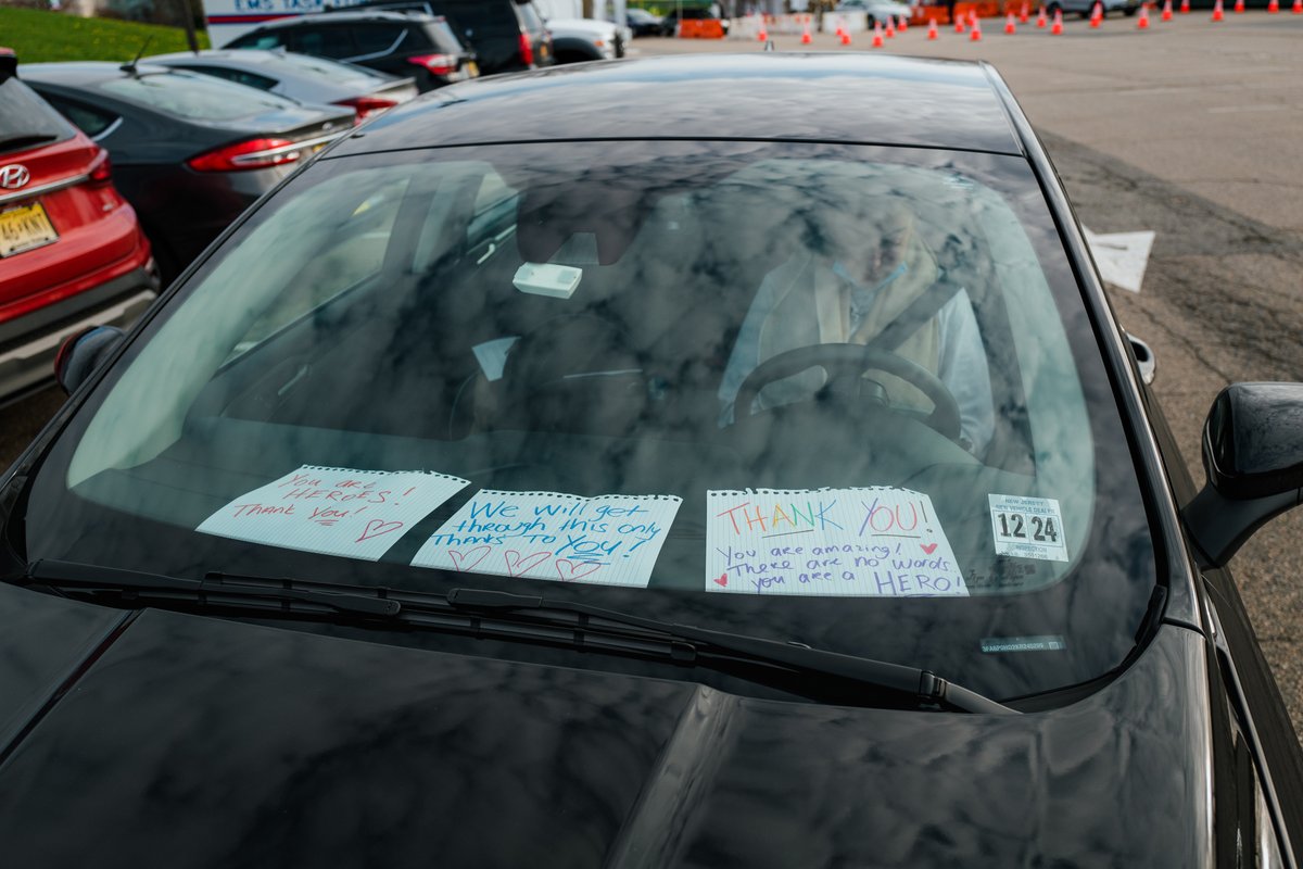 9. Patients like Kayla Codina who was having trouble taking a full breath took the time to write messages of thanks for the nurses whom she knew were risking their lives to help protect hers. A lot of love for first responders, captured here by  @rcjonesphoto: