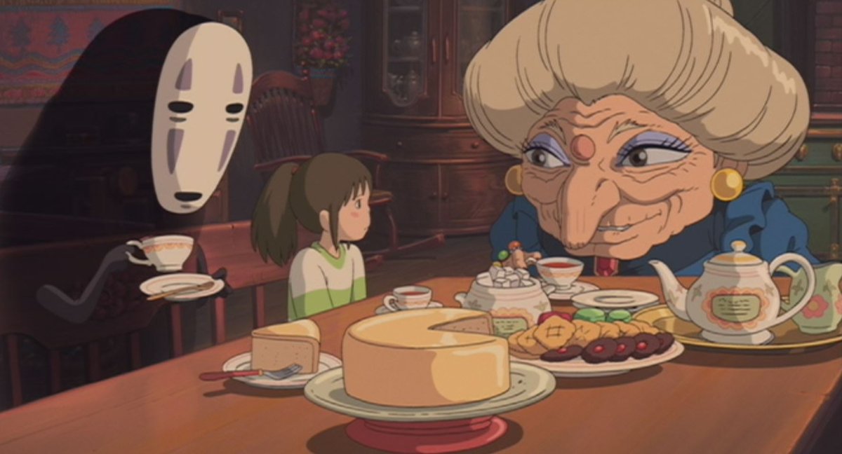 Also more food shots. That sponge cake bruh...... I wanted to have a whole tea party after seeing this scene lol.