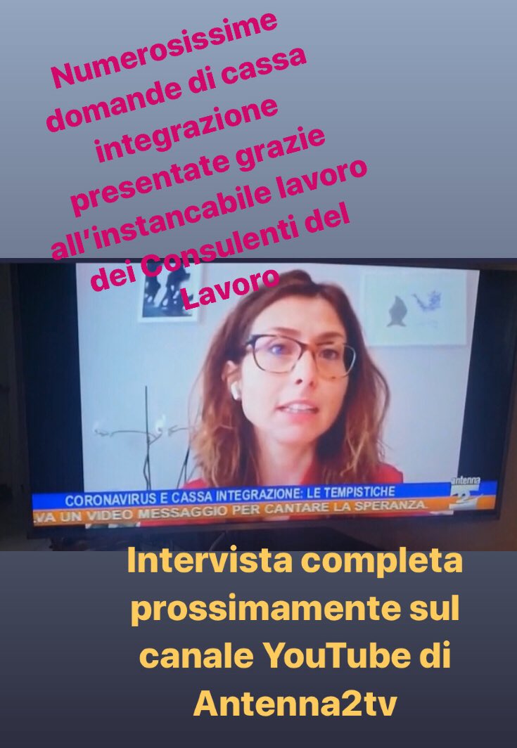 Grazie ai Consulenti del Lavoro milioni di lavoratori percepiranno la Cassa Integrazione <a href="/Antenna_2/">Antenna 2 TV</a>