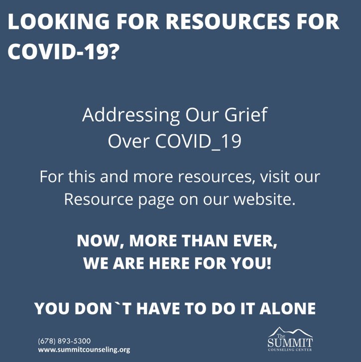 SummitCoCtr's tweet photo. https://t.co/mUZihzjLqK #summitcounselingatlanta #mentalhealth #COVID19 #MentalHealthMonday https://t.co/Mg01WYuAlq
