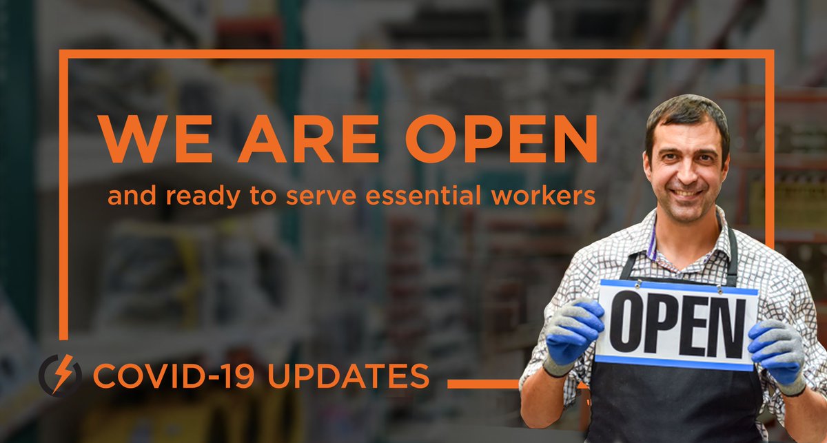 stonewayelect's tweet image. You're essential and we're here to support you. All Stoneway locations are open and offering online ordering, curbside pickup and no signature job site delivery. Visit stoneway.com for more details.