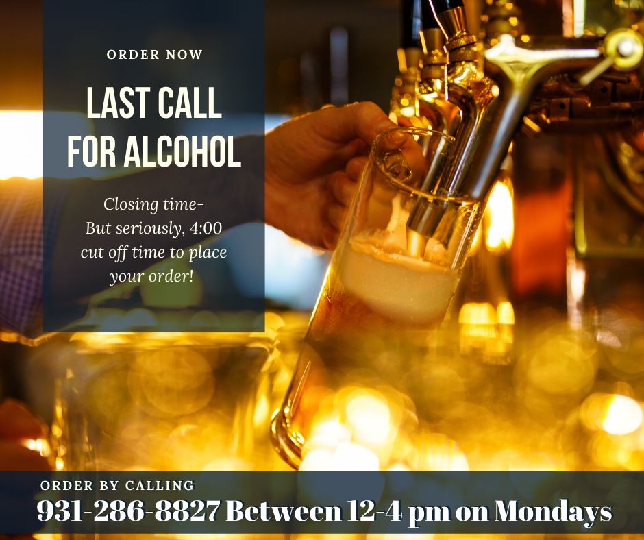 Closing time- Last call for alcohol... now that you have that song stuck in your head, let it remind you to place your Asgard order for CAC pickup! Don't delay! Your order will be ready for pick up with your dinner! LOVE LOCAL!! 
#asgardbrewingco #unityincommunity #feedjustone