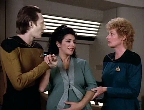 So TNG season 2 starts with the episode The Child, where a non-corporeal alien impregnates Troi with itself, to experience humanity. Which was written back in 1977 as The Child, the 3rd episode of Star Trek: Phase II.