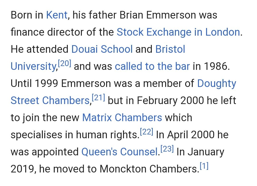 Ignominiously departed:Ben Emmerson, lead counsel at  @InquiryCSA, looked up to Starmer when he joined Doughty St. He was fired and then resigned from his IICSA role after allegedly groping his junior Elizabeth Proschka in a lift. https://www.dailymail.co.uk/news/article-8211355/amp/BBC-DJ-demands-Keir-Starmer-apologise-role-historic-sex-abuse-scandal.html#click=https://t.co/Ivy3NL4Jml https://www.theguardian.com/uk-news/2016/dec/14/ben-emmerson-cleared-of-misconduct-in-child-abuse-inquiry?CMP=share_btn_tw