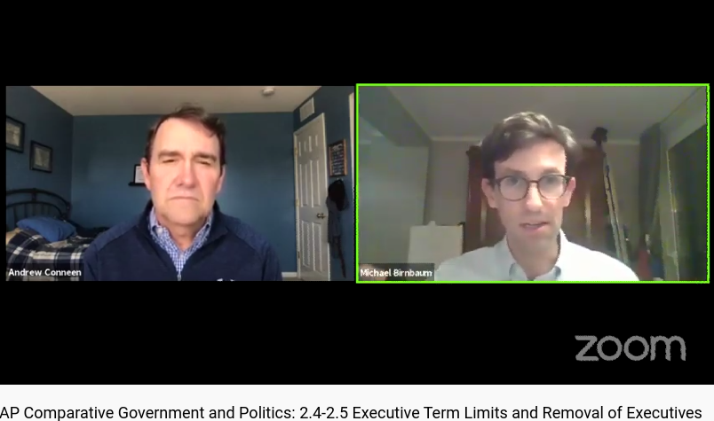 EMHSgoppel's tweet image. Pretty cool having a journalist @michaelbirnbaum of @washingtonpost talking about civil society, Covi-19, journalism, and Russia on our APCoGo live YouTube class today! #APCompGov2020