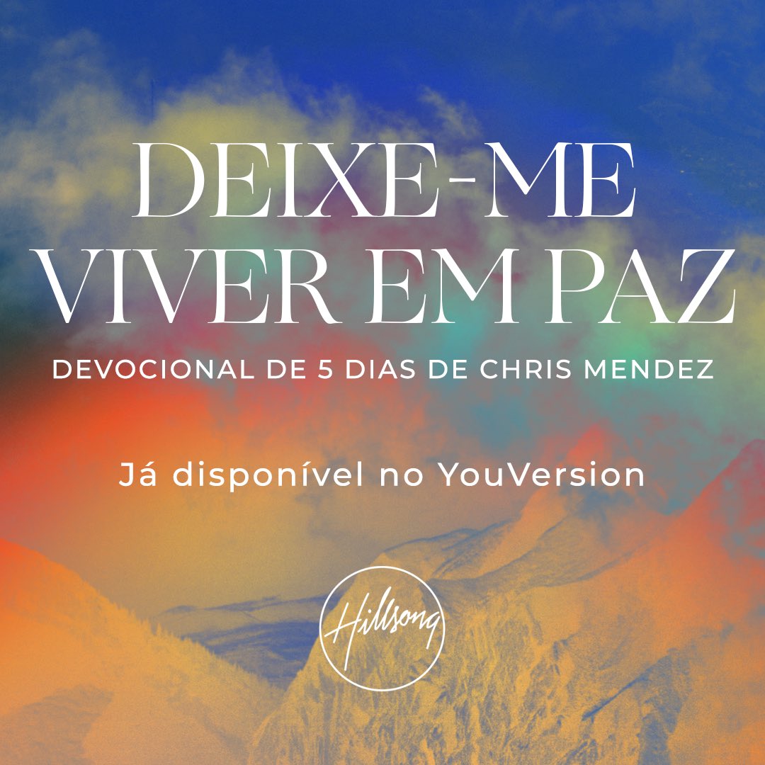 Já está disponível o devocional “Deixe-me Viver em Paz”, do nosso pastor líder @chrisamendez. O devocional foi feito para te dar esperança em tempos de desafios e dificuldades. Você pode acessá-lo no app da Bíblia “YouVersion”. #DeixeMeViverEmPaz #YouVersion