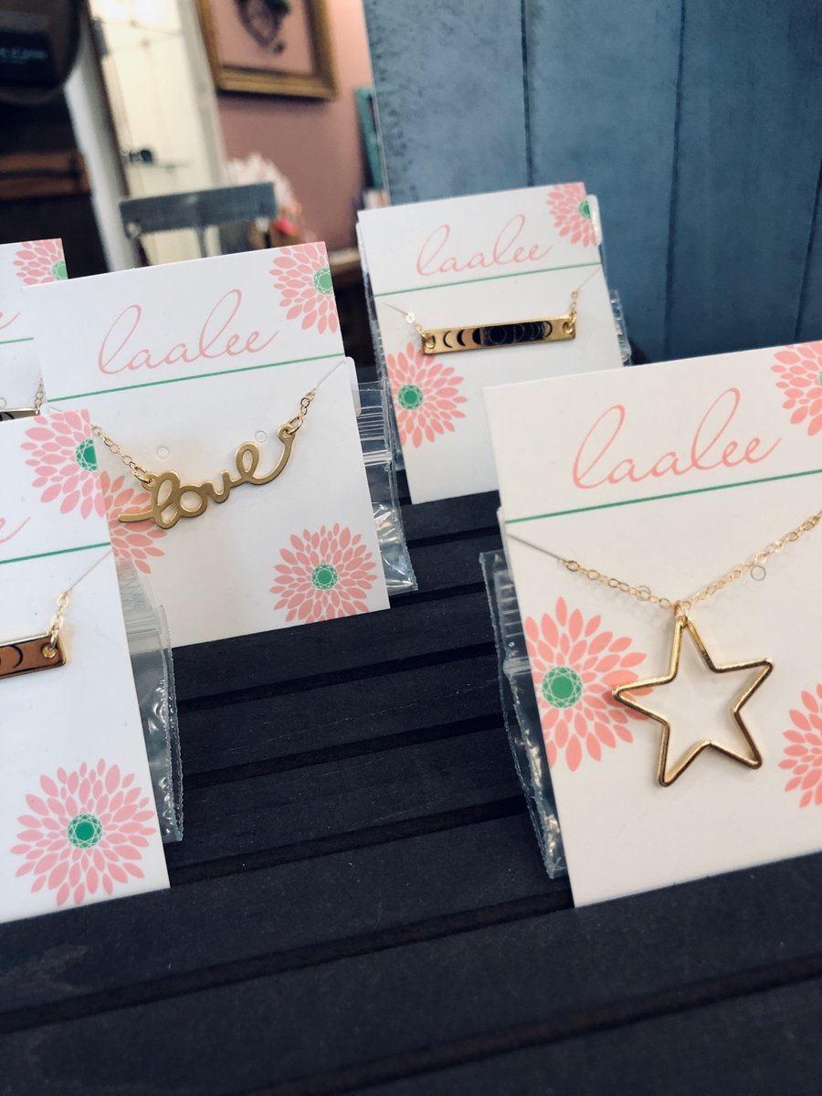 foxtrotboutique's tweet photo. Love love love all our lil' dainty necklaces. 
We've got a bunch to choose from in store/online and they're all so cute! You can layer them with other necklaces or keep it simple with one. They also make a great gift! Check out our website today to see all the different styles! https://t.co/3yz3mHtu8L