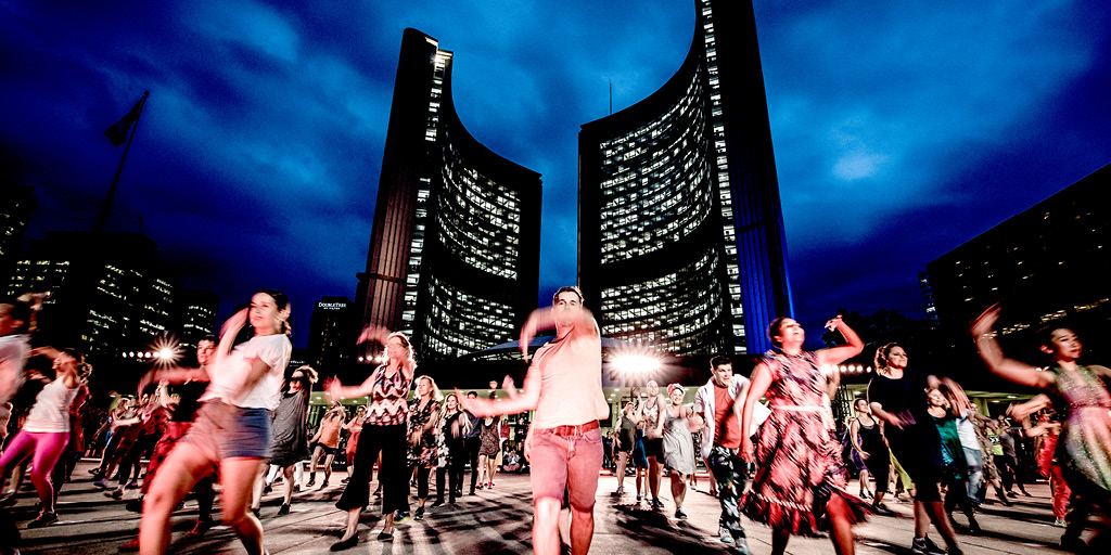 .<a href="/sylvainemard/">Sylvain Émard Danse</a>, the choreographer who brought Le Grand Continental to <a href="/Luminato/">Luminato Festival</a> 2018, is inviting everyone to join him online to learn the steps for Poirier, a 5-minute section from Le Super Méga Continental. 

Dance with Sylvain Émard at: bit.ly/2yONjmH

#StayInspired