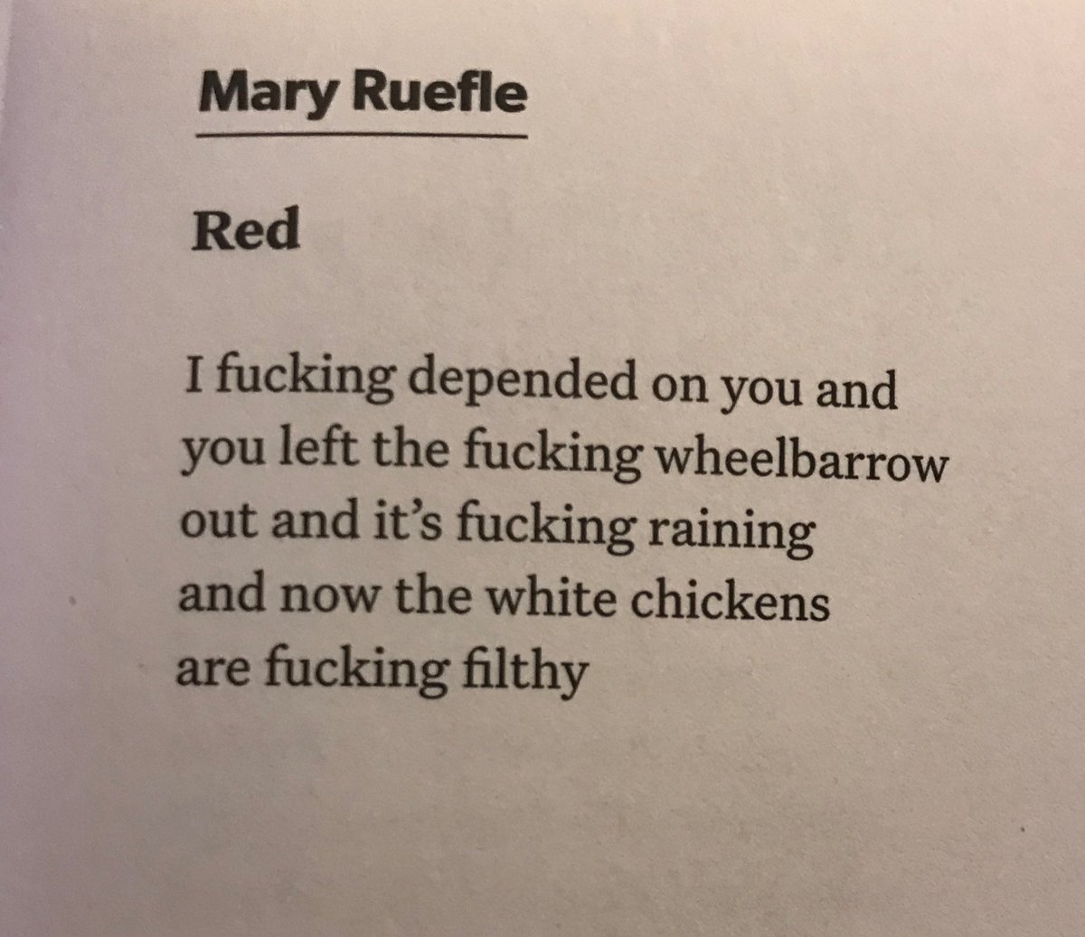travisjnichols's tweet photo. God bless Mary Ruefle https://t.co/DavvHa5SGJ