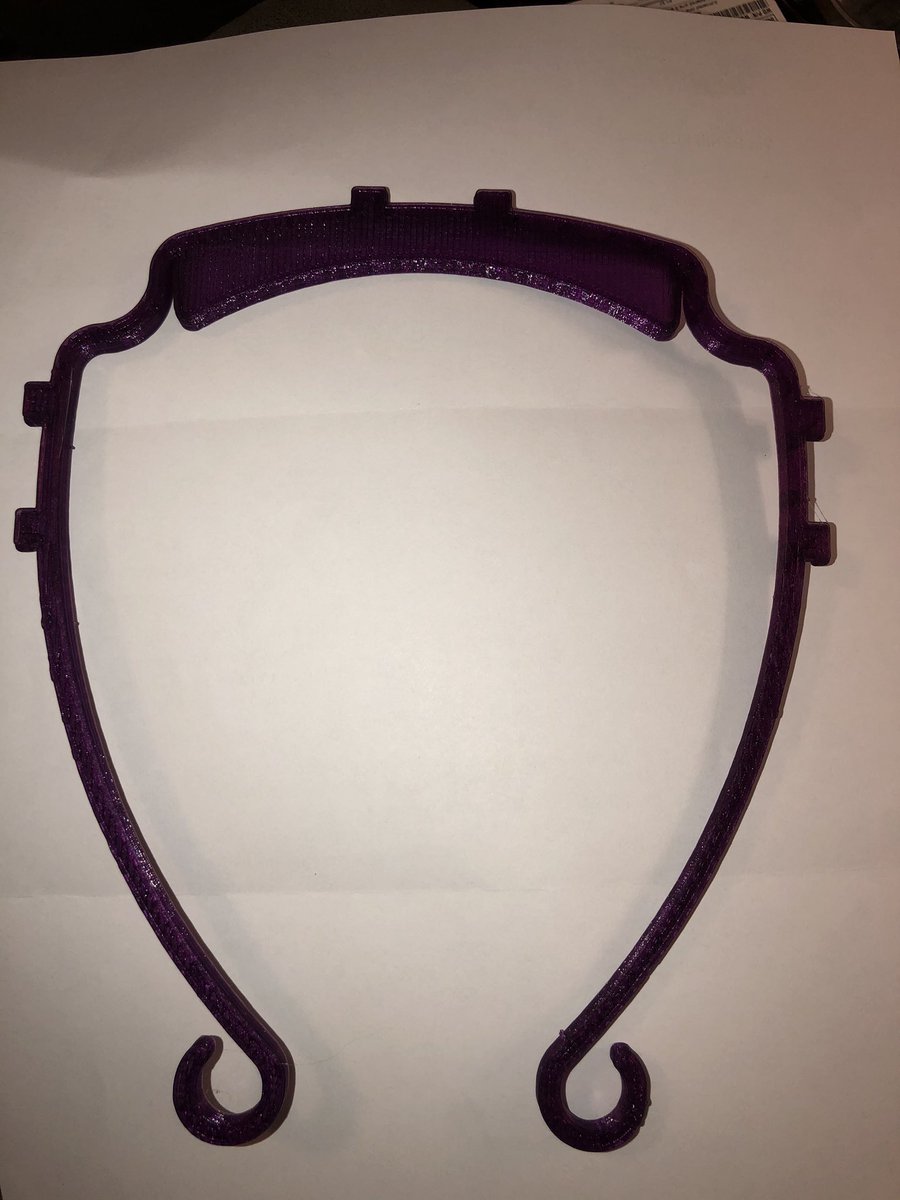 AmyODell17's tweet photo. So. What to do when your Quarantined at home, have a 3D printer? You borrow another printer from your school (Three Oaks Elementary) &amp; start helping to print face shield frames for the caregivers who need them. @vbschools @ThreeOaksElemVB @gcwuesth @maorebaugh @AlisonReddy1 https://t.co/yhLeJVWCbs
