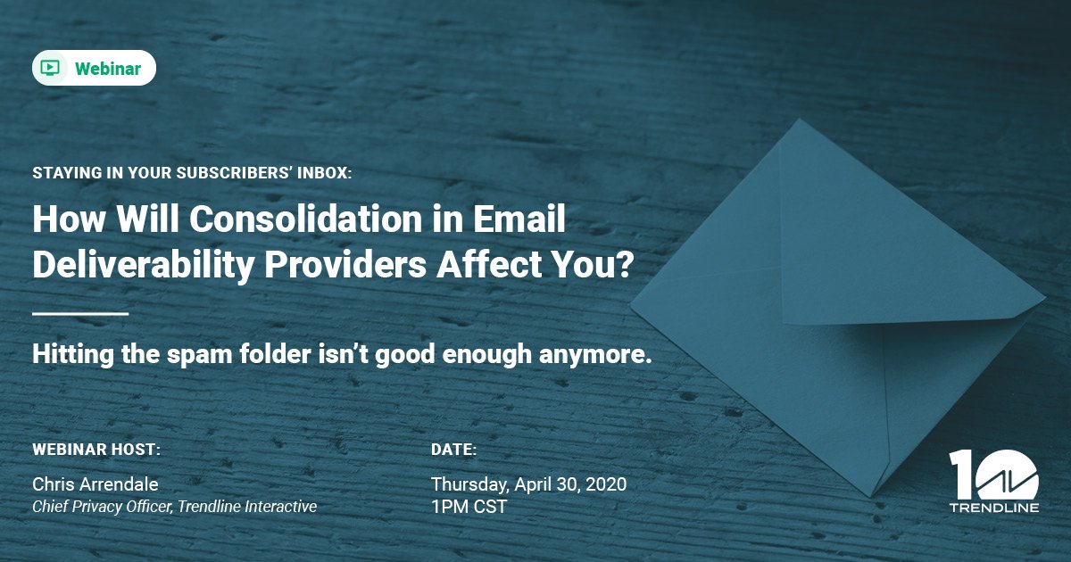 With several acquisitions in the email space in the last year, you’re probably wondering how this change will affect your efforts to improve deliverability and the industry as a whole. <a href="/Arrendale/">Chris Arrendale</a> will walk you through it all. Register for the webinar here: trndl.in/3egeqr3