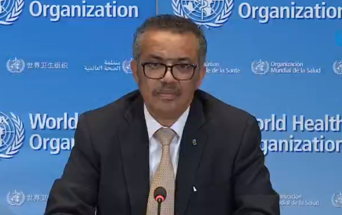 At today's  @WHO  #COVID19 briefing,  @DrTedros warns that the stay-at-home orders & restrictions used in high-income countries may not be practical for poor populations, including migrants & refugees."How do you survive a lockdown when you depend on your daily labor to eat?"