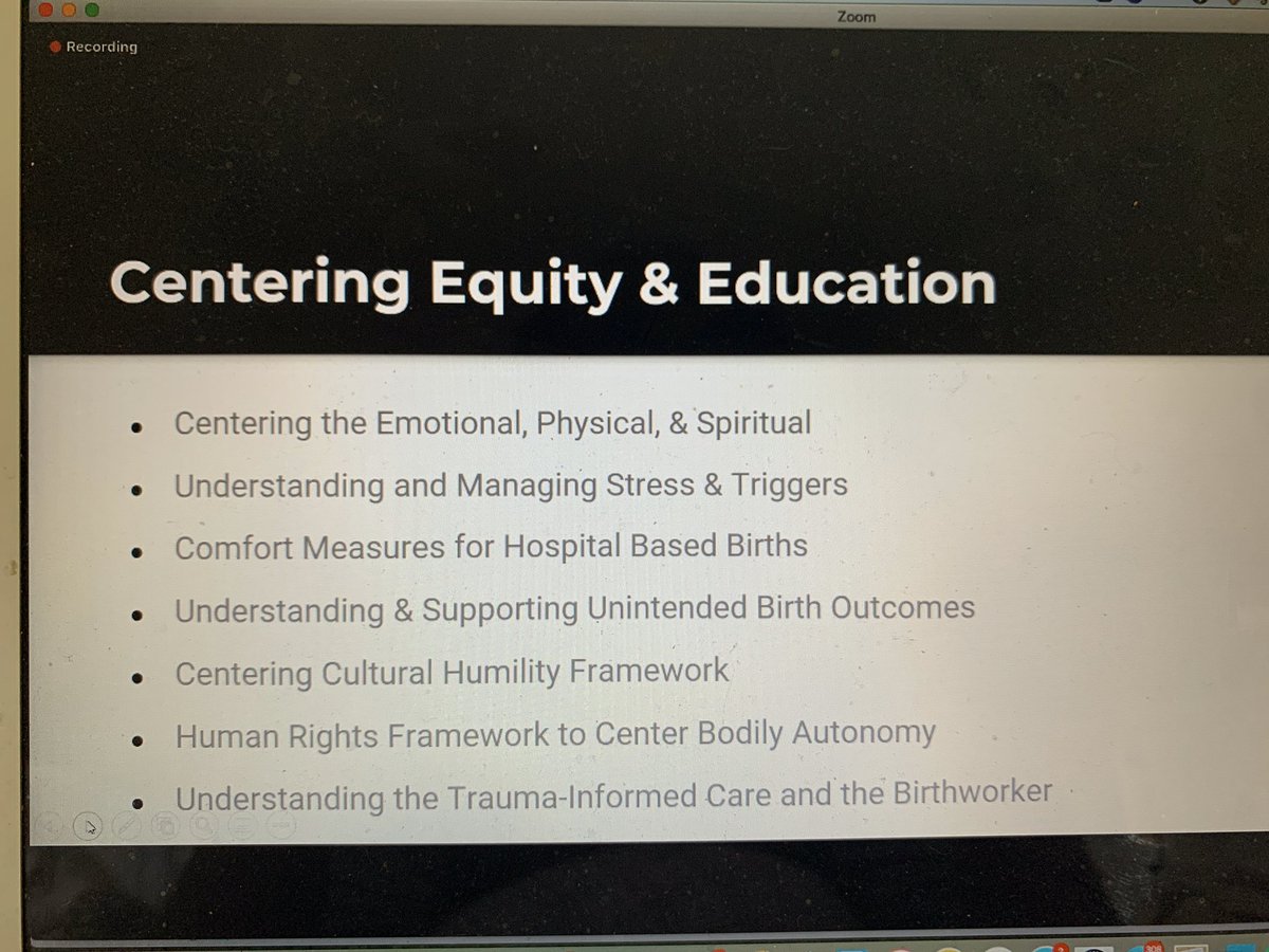 “Managing stress and triggers is essential to providing equitable care” before, during, and after a pandemic  #traumainformedcare  @ChanelPorchia  #BMHW20