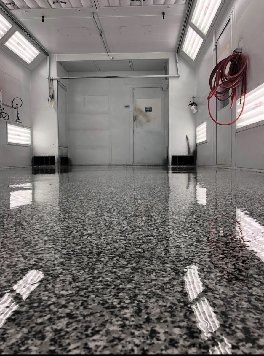 Epoxy chip flooring systems are the most economical and effective way to remodel your floor. Applied over concrete, tile, terrazzo and more- these floors last up to 10 years