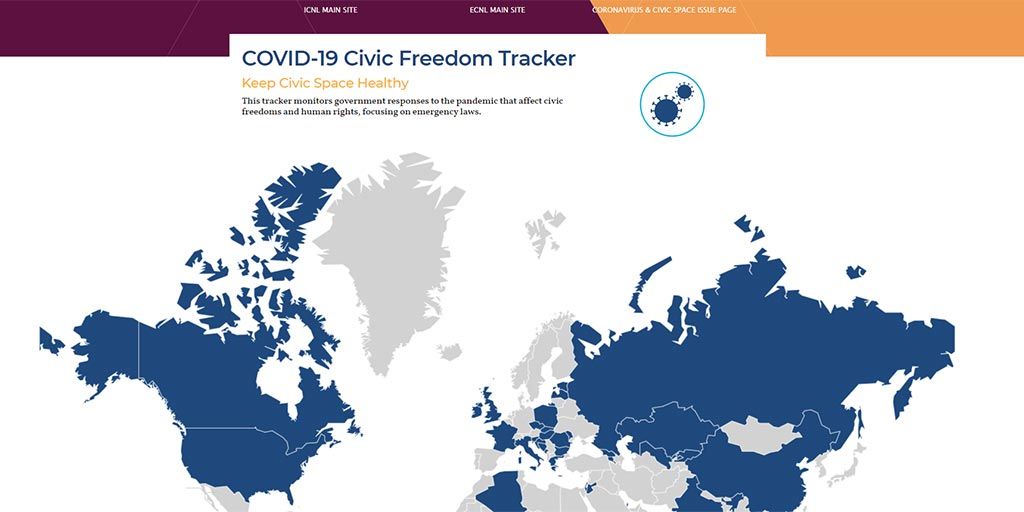 The  #COVID19 Civic Freedom Tracker monitors government responses to the pandemic that affect civic freedoms and human rights, focusing on emergency laws  https://buff.ly/2UxRqMs  (one more great initiative, but at this pace we will need a tracker of trackers!)