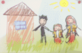 MamonoGang's tweet image. I want my waif and a qt snek daughteru who draws a cute little family drawing like this.
This is my dream in it's simplest form.