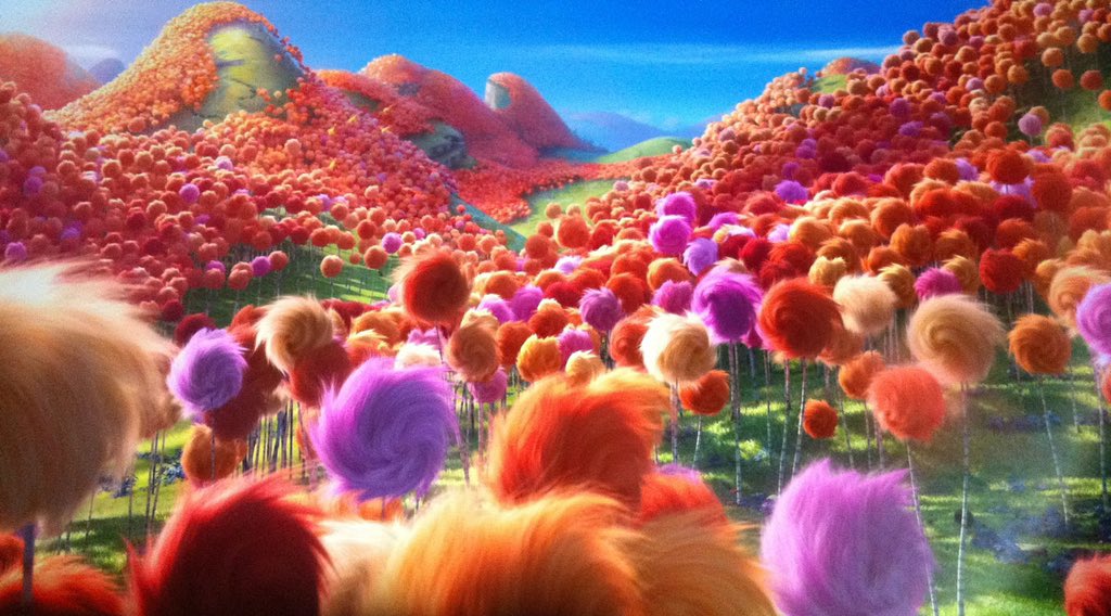 lo_odonnell31's tweet photo. thanks to the lack of human interaction due to the self-isolation rulings, the truffula trees have grown back and the Lorax has returned https://t.co/XmQZtHzasT