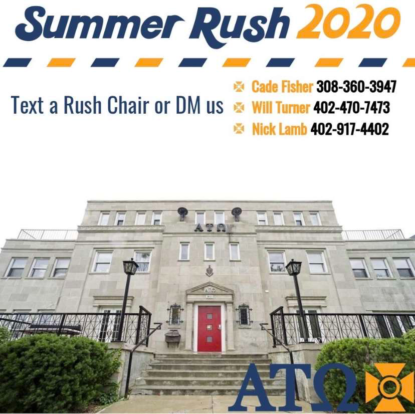It's time for Summer Rush of 2020! Spread the word and join us by contacting one of our rush chairs for more information.