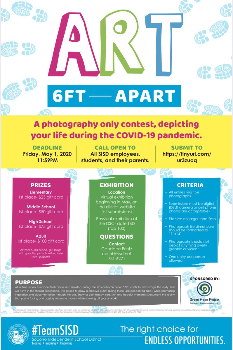 castsailmars's tweet photo. HERE’s a GREAT opportunity to WIN PRIZES AND $$$$! Open to all SISD staff, students &amp; parents. Please review info on flyer for more info! @EPonce_EHS @Eastlake_HS @fields_EHS_art @kbaker_ehslib @EHS_Librarians @eastlakeorch https://t.co/ZOxzdYTAUo